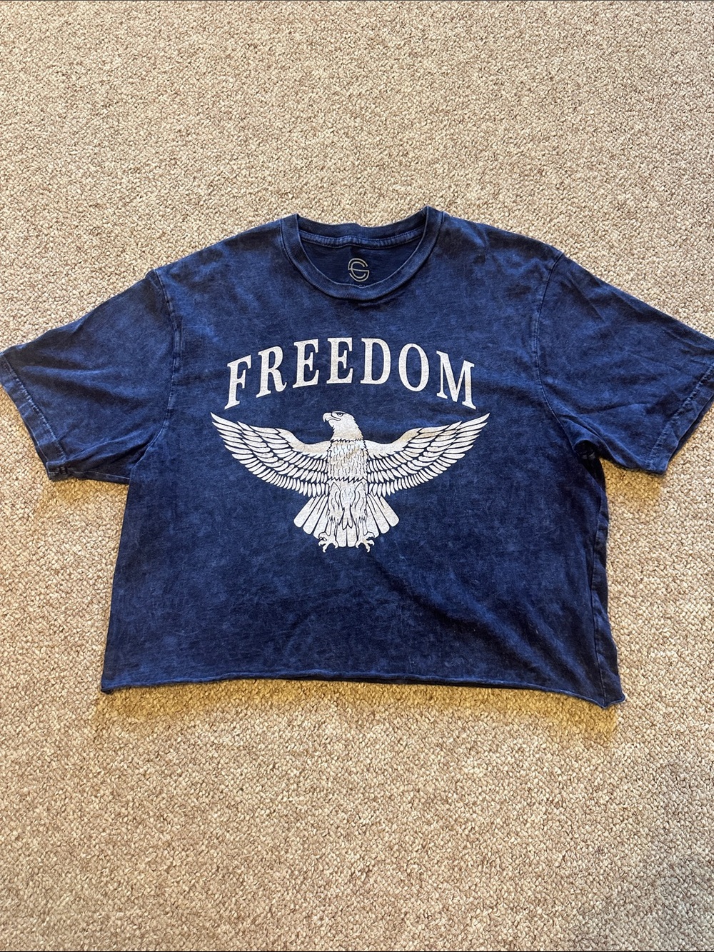 Social Culture Women's Eagle FREEDOM Tie Dye Tee